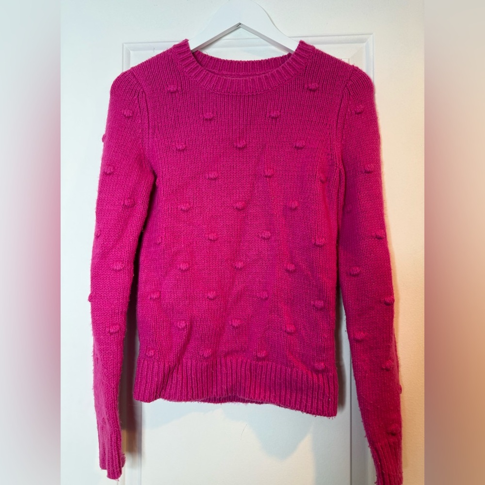 Lucky Brand Fuchsia Crew Neck Sweater